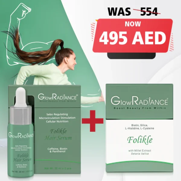 GlowRadiance Folikle 60 caps + Folikle Hair Serum