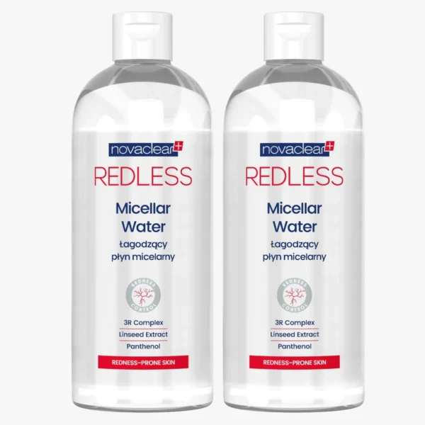 Novaclear Redless Soothing Micellar Water 400ml 1+1 Offer Pack